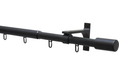 Gardinia Vorhangstange Theos, Schwarz matt
