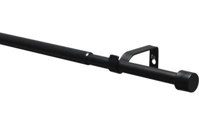 Gardinia Vorhangstange Kos Cap,Schwarz matt