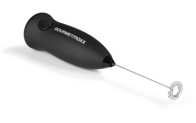 GOURMETmaxx Milchaufschäumer 3V schwarz