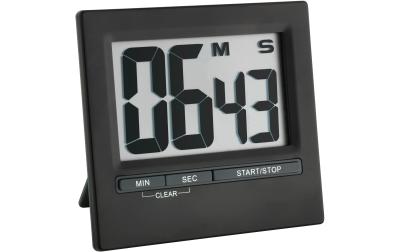 TFA Timer mit Stoppuhr Digital, schwarz