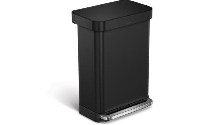 Simplehuman Treteimer 55L, Schwarz matt