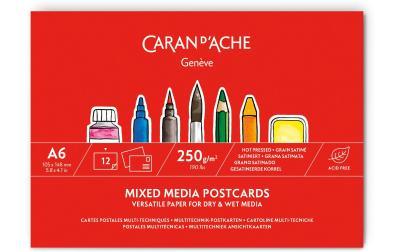 Caran dAche Multitechnik Postkartenblock