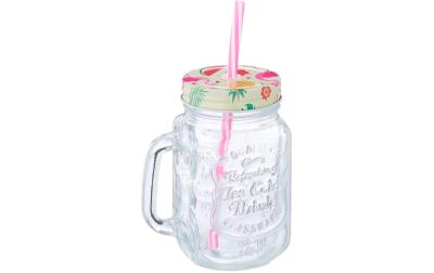 relaxdays Trinkglas Flamingo 12er Set