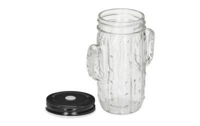 relaxdays Trinkglas Kaktus 8er Set