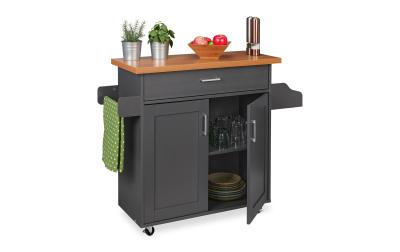 relaxdays Küchenwagen mit Tischplatte