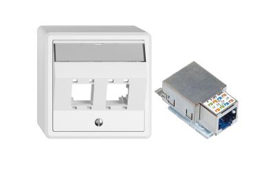 Feller EDIZIOliv AP-Netzwerkdose 2x RJ45