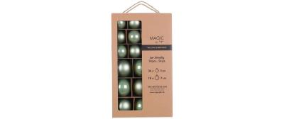 Inge Weihnachtskugel Mild Sage, 54 Stück