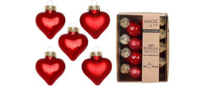Inge Weihnachtskugel Herz Classic Chianti