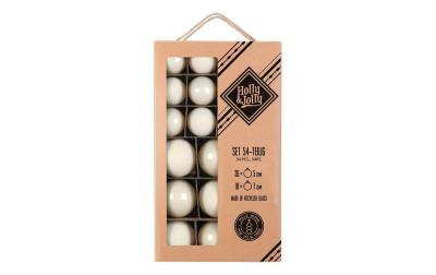 Inge Weihnachtskugel Blanched Almond,54 Stk