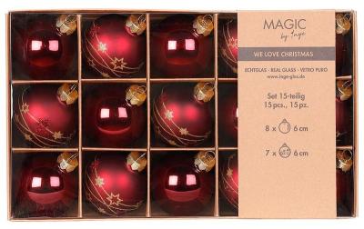 Inge Weihnachtskugel Vintage Rosa