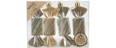 Inge Weihnachtskugel Bonbon, Creamy Gold