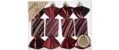 Inge Weihnachtskugel Bonbon, Bordeaux Red