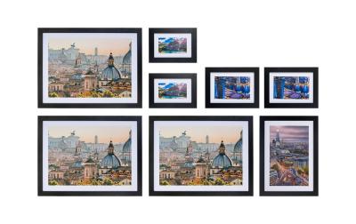 COCON Bilderrahmen Set à 8, schwarz