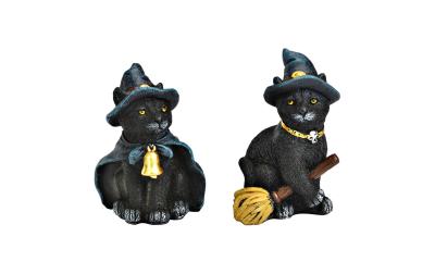 G. Wurm Halloween Katze assortiert