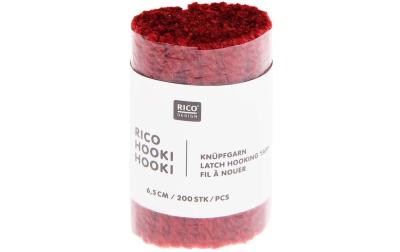 Rico Hooki Hooki Knüpfgarn, Dunkel Rot