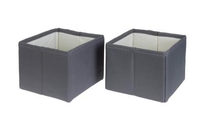 COCON Aufbewahrungsboxen 2er Set grau