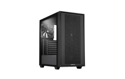 Chieftec Midi Tower GS-03B-BLK-OP, Schwarz