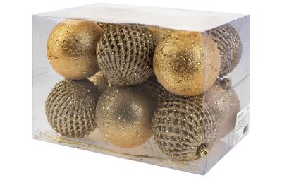 COCON Weihnachtskugeln gold, 12 Stk.
