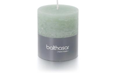 balthasar Zylinderkerze Rustico, Hellgrün