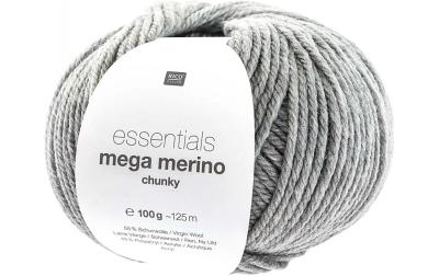 Rico Essentials Mega Wool chunky hellgrau