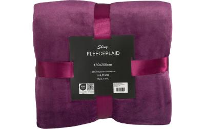 Flair Flanelldecke Shiny 150x200 Brombeer