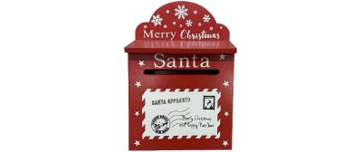 Dameco Deko Breifkasten Santa, Rot