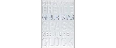 ABC Glückwunschkarte Geburtstag