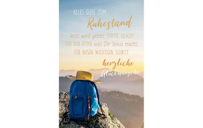 ABC Grusskarte Ruhestand