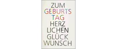 ABC Glückwunschkarte Geburtstag