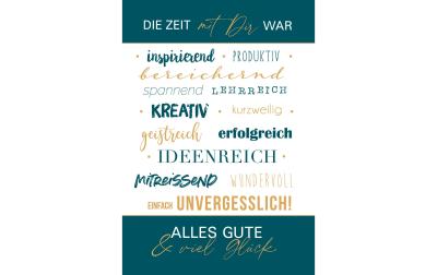 ABC Glückwunschkarte Abschied/Ruhestand