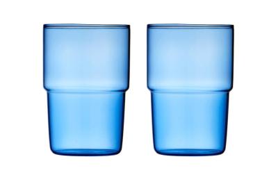 Lyngby TrinkglasTorino 40 cl 2 Stk. Blue