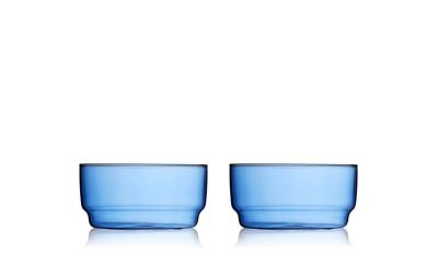 Lyngby Glaschale Torino 12 cm 2 Stk. Blue