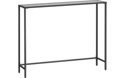 Vasagle Konsolentisch Schwarz, Metall, Glas