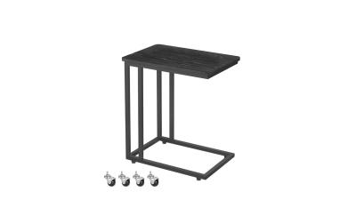 Vasagle Beistelltisch mit Rollen, Schwarz