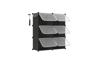 Songmics Schuhboxen stapelbar, 12er Set