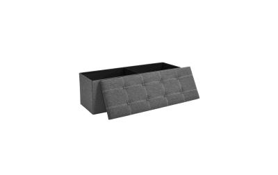 Songmics Sitztruhe mit Aufbewahrung, Grau