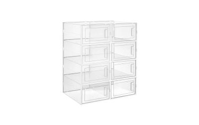 Songmics Schuhboxen stapelbar, 8er Set