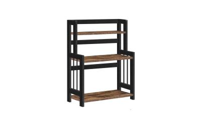 Songmics Küchenregal, Natur-Schwarz