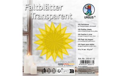 URSUS Faltblätter Origami Transparent