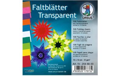 URSUS Faltblätter Origami Transparent