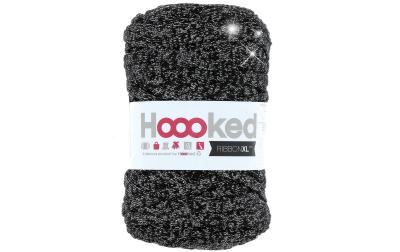 Hoooked RibbonXL, Lurex, Black Sparkle