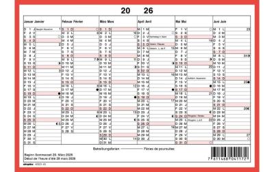 Simplex Wandkalender 2026 ohne Namenstage