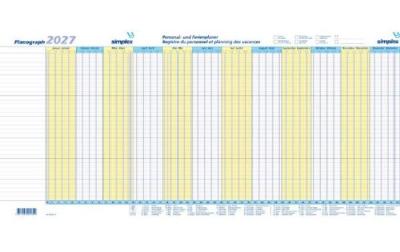 Simplex Jahresplaner Planograph 2027