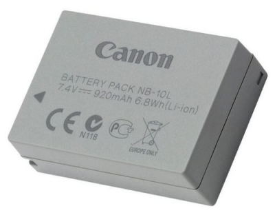 Canon Lithium-Ionen-Akku NB-10L, 920 mAh /