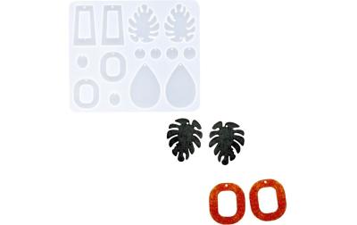 Reslin Giessform Silikon Ohrringe