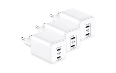 LMP USB-C GaN Dual Power Adapter 45W 3-Pack