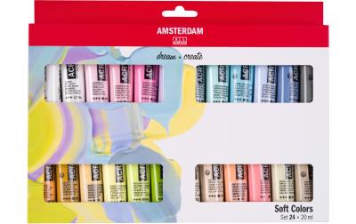 Amsterdam Acrylfarbe Set Soft Colors