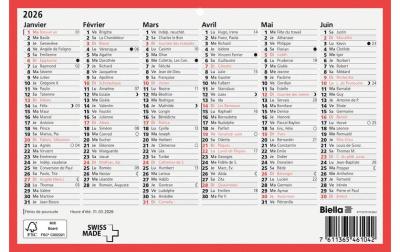 Biella Wandkalender 2026 A5