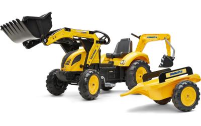 Komatsu Traktor + Anh. XXL