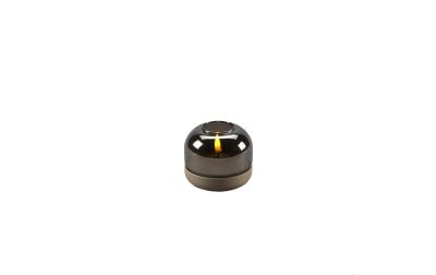 Konstsmide LED Kerze graues Glas beige